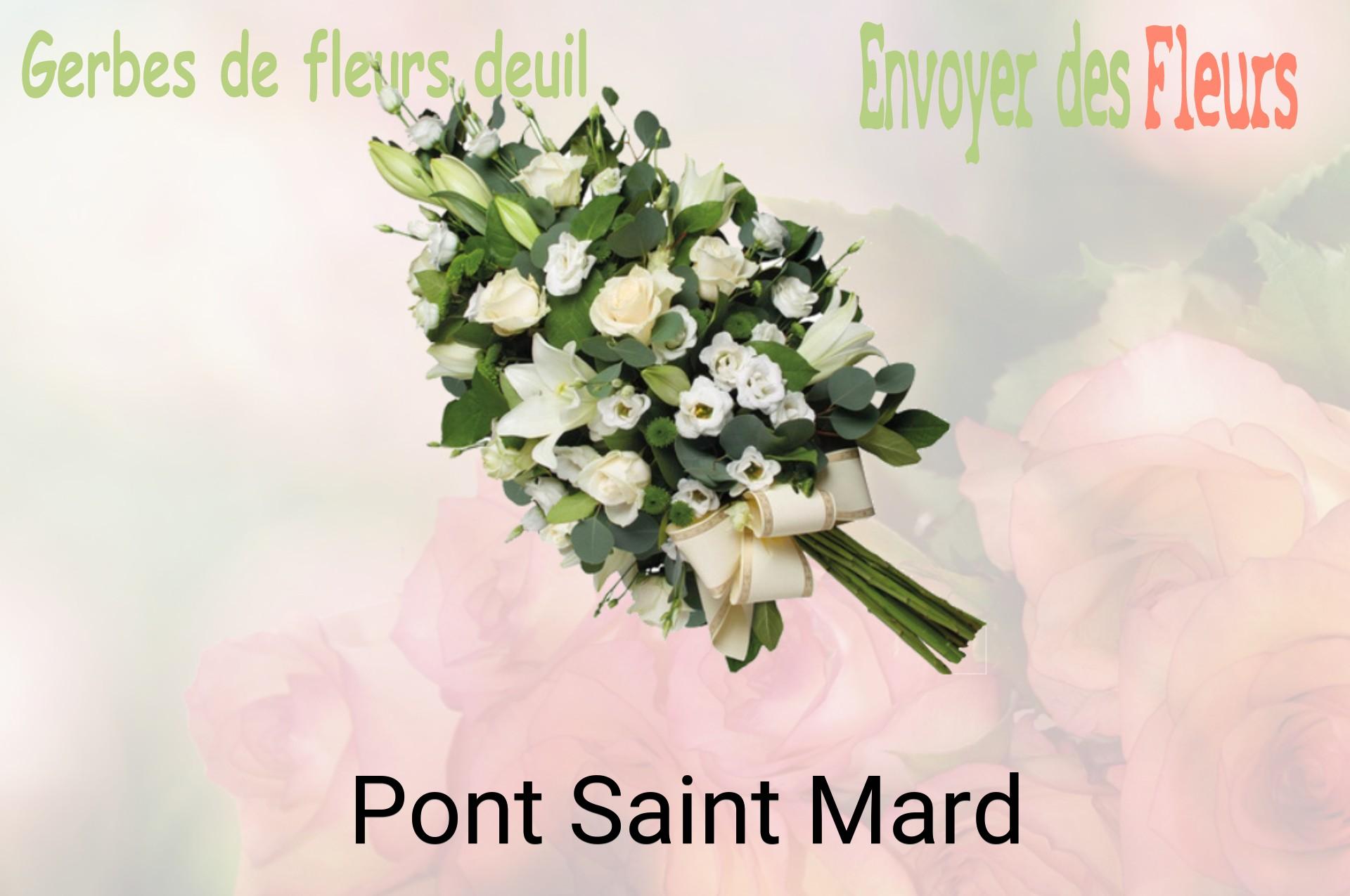Gerbe de fleurs de deuil livrée à Pont-Saint-Mard